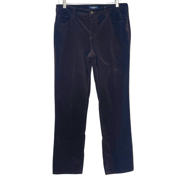 Chaps Sz 10 Corduroy Pants 5 Pocket Jeans Style 34x29 Straight Leg Dark Brown - Picture 1 of 8
